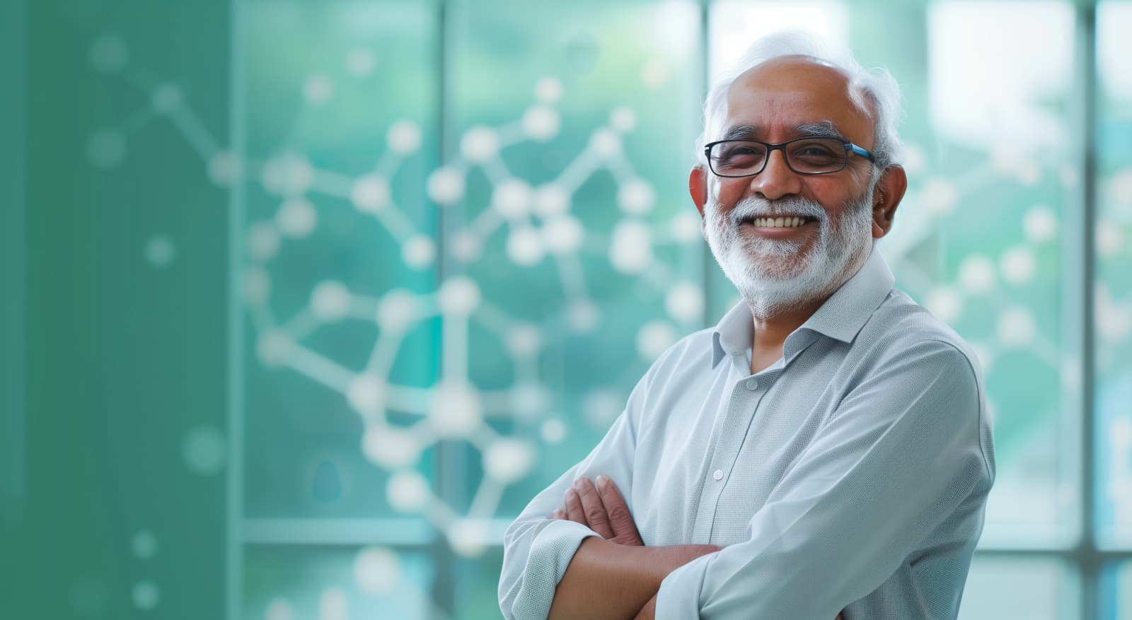 Older man smiling outdoors