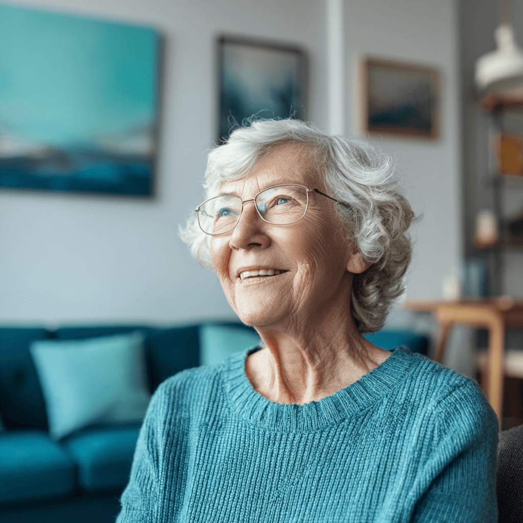 Older patient sitting by a window